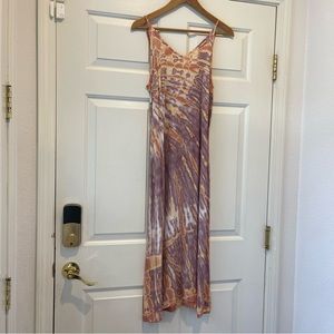 Pretty purple patterned slip dress